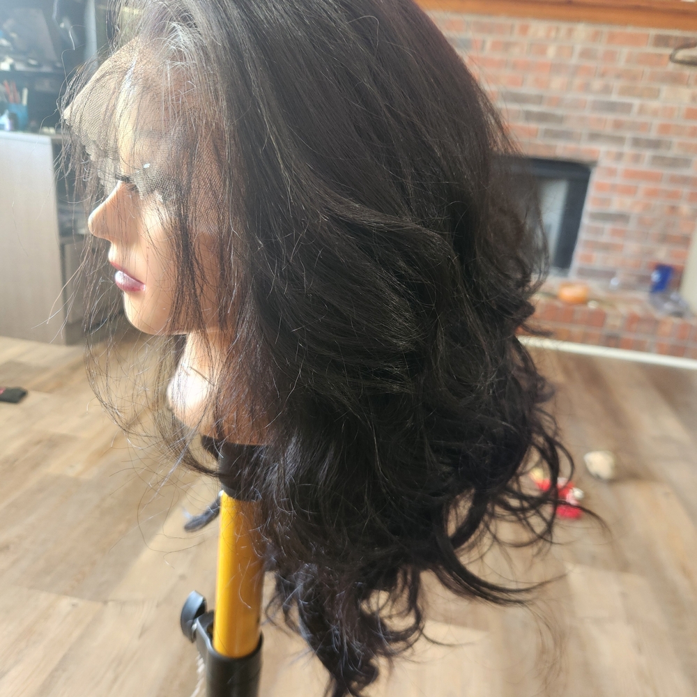 Black Lace Front Wig - Natural Black - Picture 2 of 6